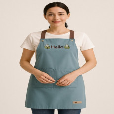 프리미엄 포켓 방수 앞치마, 블루, 1개