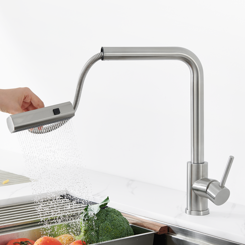 준앤코 3WAY 와이드 폭포수 싱크대 수전 KF302