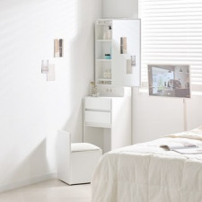 채움가구 로이미니 틈새수납 거울 화장대 + 스툴 세트 방문설치 29 개 상품평