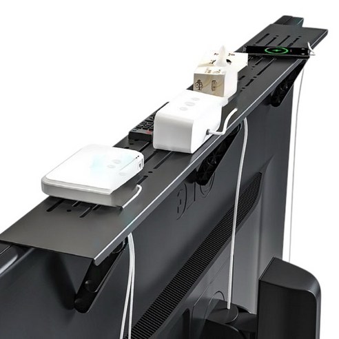 무타공 tv 티비 위 상단 셋탑 선반 사운드바 공유기 정리 수납 거치대