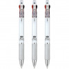 자바펜 제트3볼M 유성볼펜 0.38mm, 화이트, 3개