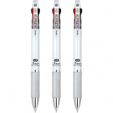 자바펜 제트3볼M 유성볼펜 0.38mm, 화이트, 3개