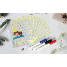 방수 냉장고 라벨지 + 홀더 + 3색 유성 네임펜 세트, 1세트