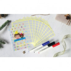 방수 냉장고 라벨지 + 홀더 + 3색 유성 네임펜 세트, 1세트