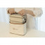 심담 2단 스텐 전자렌지 직장인 보온 도시락통, 1세트, 베이지