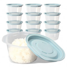 아카시아리빙 전자렌지용 냉동밥보관 쿡앤밥 스카이블루, 13개, 275ml
