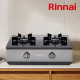 린나이 2구 가스레인지 가스렌지 골드실버 RT-1080IJ