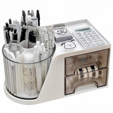 쿠말 360도 회전 대용량 오거나이저, 오프화이트, 1개