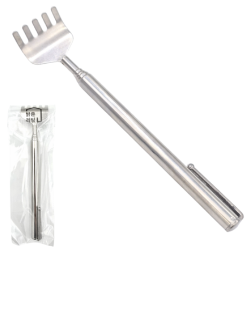 5단 접이식 휴대용 스테인리스 효자손, 1개
