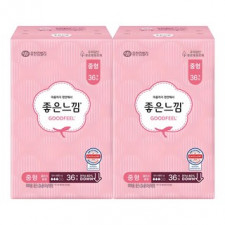 좋은느낌 에어핏 쿠션 울트라 슬림 생리대 날개형