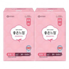 좋은느낌 에어핏 쿠션 울트라 슬림 생리대 날개형