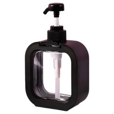 더뉴커머스 사각 다용도 디스펜서 500ml, 블랙, 1개