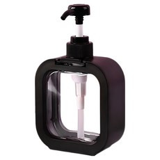 더뉴커머스 사각 다용도 디스펜서 500ml, 블랙, 1개
