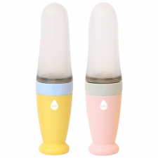 리빙크리에이터 요놈요놈 이유식 스푼, 옐로우 + 핑크, 2개