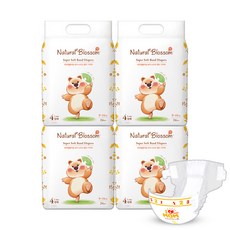 네추럴블라썸 비건기저귀 밴드형 4팩, 4단계, 96매