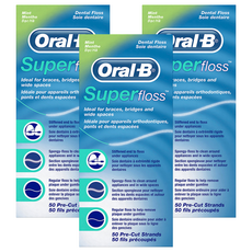 오랄비 슈퍼플로스 치실, 50개입, 3개