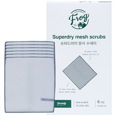 프로그 슈퍼드라이 수세미 그레이, 6개입, 1개